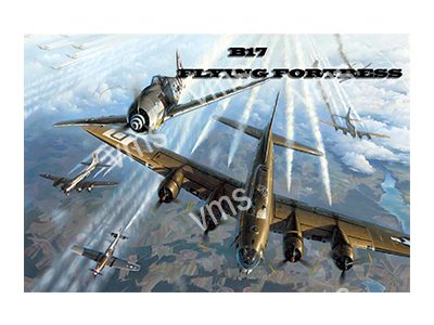 AIR0107 B17 FLYING FORTRESS METAL SIGN 24"X16"