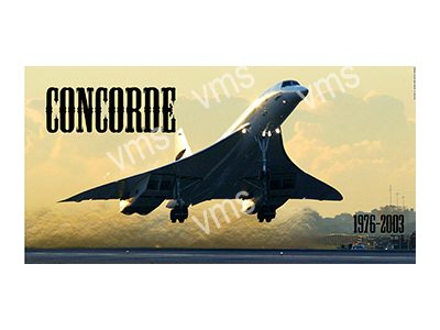 AIR0113 CONCORDE METAL SIGN 24"X12"