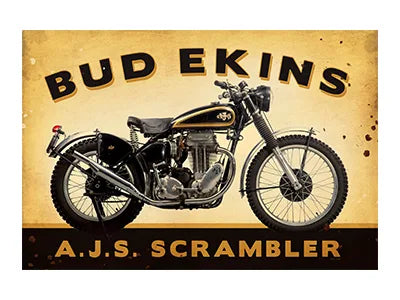 AMB006 - Ekins Motorbike Metal Sign 18"x12"