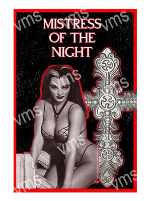 PIN0147A MISTRESS OF THE DARK GOTHIC PIN UP METAL SIGN 12"X18"