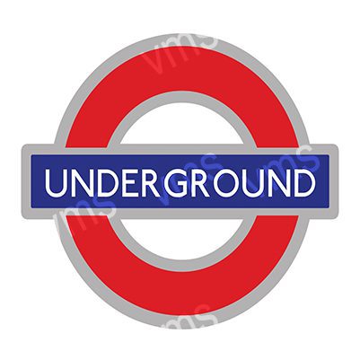 UND016 UNDERGROUND CUT OUT SHAPE METAL SIGN 18.5"X15"