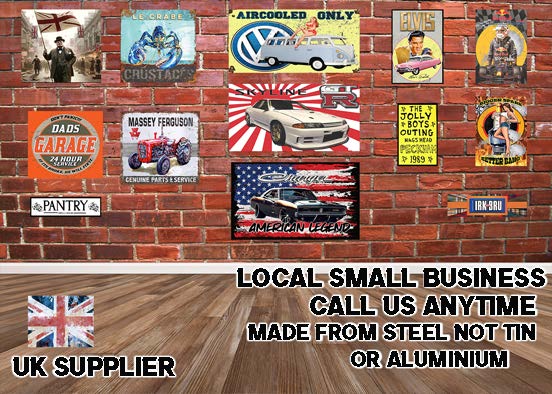 MINI0102 MINI COOPER UNION JACK METAL SIGN  18"X12"