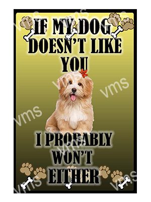 AN038 IF MY DOG COCKERPOO METAL SIGN 8"X12"