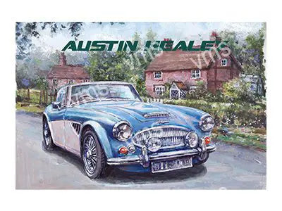 AUST002 AUSTIN HEALEY CAR METAL SIGN 18"X12"