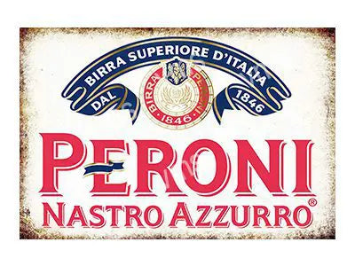 BEER0500 ITALIAN BEER METAL BAR SIGN  18"X12"