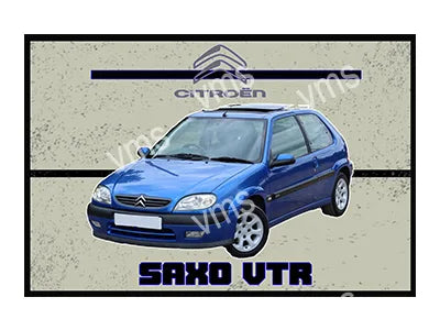 CIT0101A SAXO VTR CAR METAL SIGNS 18"X12"