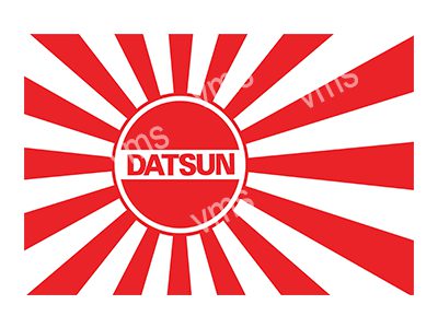 DAT0101 DATSUN LOGO METAL SIGN 12"X8"