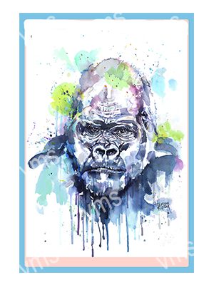 DAZ009 GORILLA METAL SIGN 12"X18"