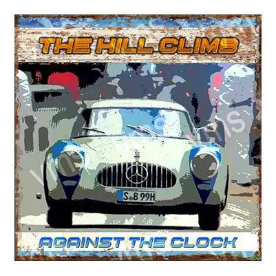 DAZ050 HILL CLIMB METAL SIGN 12"X12"