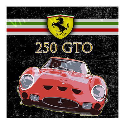 F1002 250GTO 250GT METAL SIGN 12"X12"