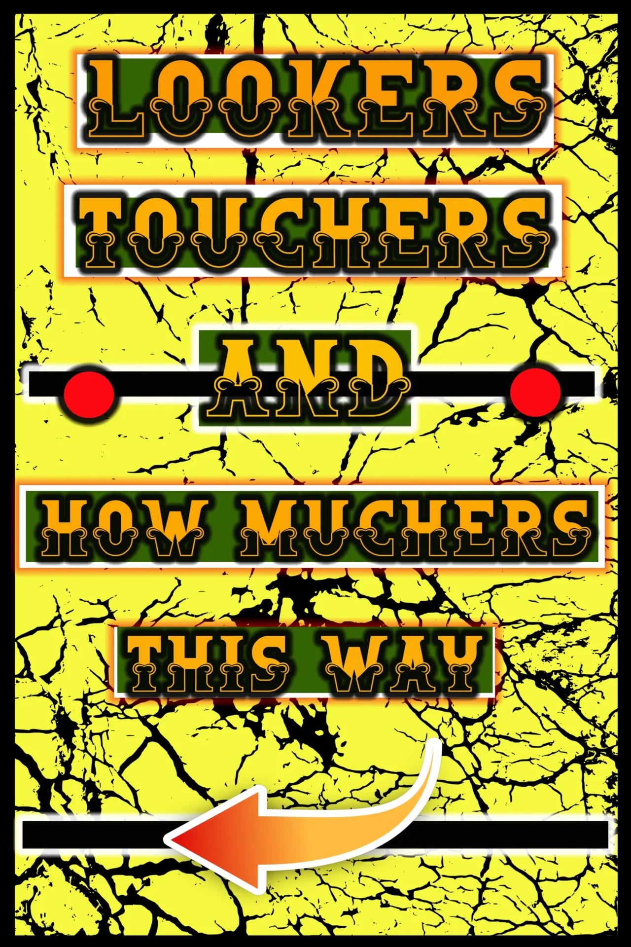 FAIR0200 LOOKERS TOUCHERS AND HOW VINTAGE FAIRGROUND METAL SIGN 12"X18"