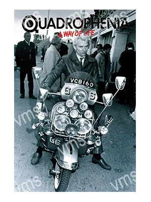 B075 QUADROPHENIA STING METAL SIGN 12"X18"