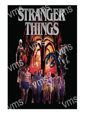 FLM0211 STRANGER THINGS METAL SIGN  8"X12"