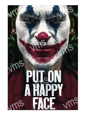 FLM0305 JOKER PUT A SMILE ON METAL SIGN 12"X18"