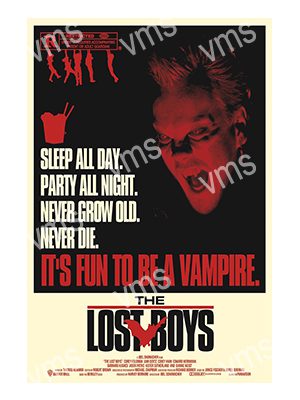 FLM0321 THE LOST BOYS  METAL SIGN 12"X18"