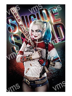 FLM0345 SUICIDE SQUAD METAL SIGN 12"X18"