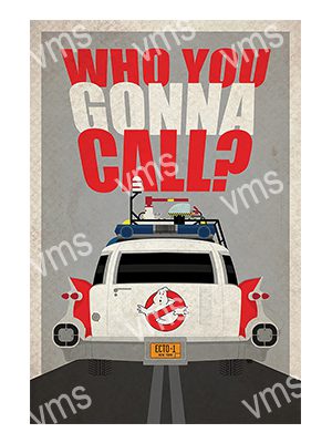 FLM0371 WHO YOU GONNA CALL METAL SIGN 12"X18"