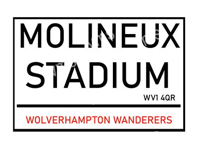 FOOT903 MOLINEUX 12"X8"