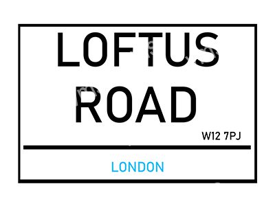 FOOT905 LOFTUS ROAD 12"X8"