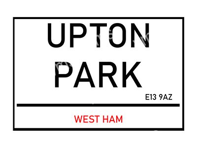 FOOT907 UPTON PARK 12"X8"