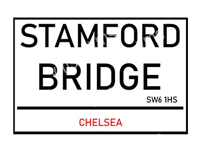 FOOT909 STAMFORD BRIDGE 12"X8"