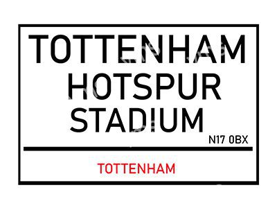 FOOT913 TOTTENHAM 12"X8"