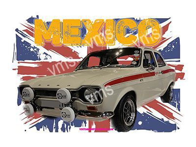 FORD0103 ESCORT MEXICO MK1 METAL SIGN 18"X12"