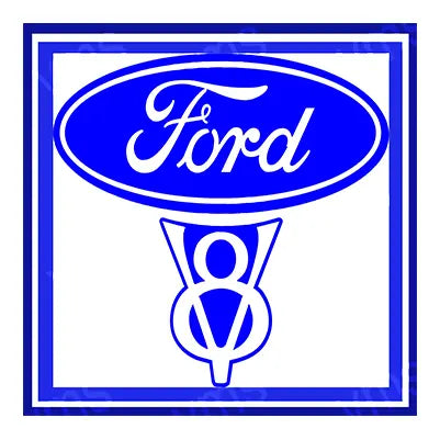 FORD0129A FORD V8 METAL SIGN 12"X12"