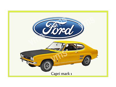 F0RD0250B CAPRI MK1 METAL SIGN 18"X12"