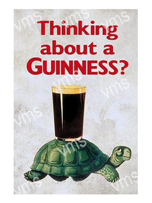 GUIN007 THINKING ABOUT TORTOISE 12"X18"