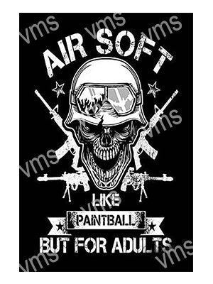 GUN002 AIRSOFT 8"X12"