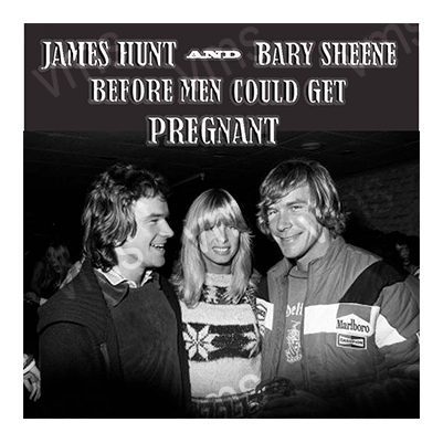 HHU0200 BARRY SHEENE AND JAMES  HUNT BEFORE MEN FUNNY VINTAGE METAL SIGN 12"X12"