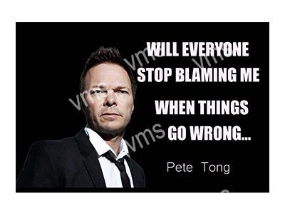 HHU0230 PETE TONG VINTAGE METAL SIGN 12"X8"