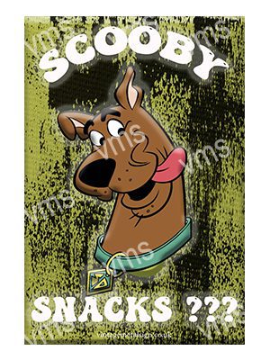 HHU0236 SCOOBY SNACKS?  FUNNY VINTAGE METAL SIGN 8"X12"