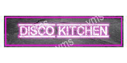 HHU0817 DISCO KITCHEN FUNNY METAL SIGN 4.5"X18"