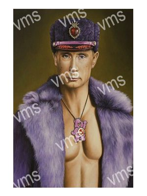 HHU0980 HAPPY VLAD PUTIN METAL SIGN 8"X12"