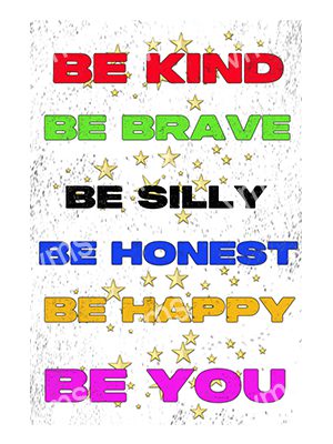 HO102A BE KIND FUNNY METAL SIGN  8"X12"