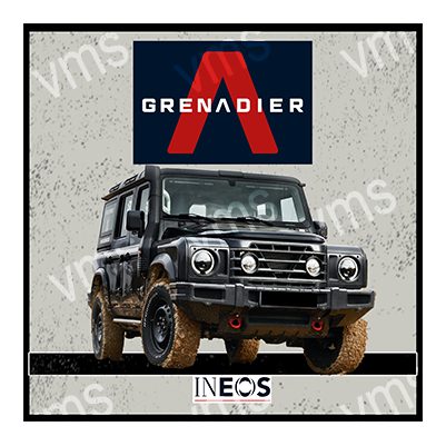 INEOS001 INEOS GRENADIER METAL SIGN 12"X12"