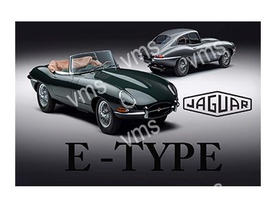 JAG0150 JAGUAR  ETYPE X2 METAL SIGN 18"X12"