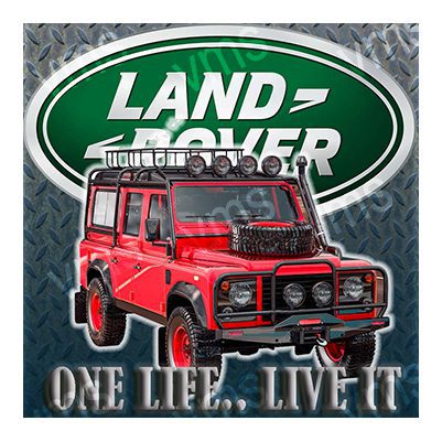 LAND0101 LANDROVER DEFENDER METAL SIGN 12"X12"