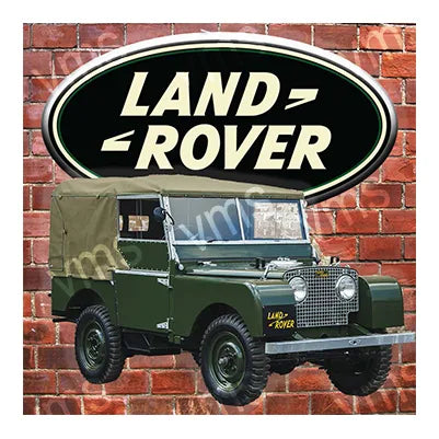 LAND0102 LANDROVER SERIES1 METAL SIGN  12"X12"