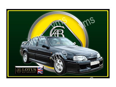 LOT050 VAUXHALL  LOTUS CARLTON METAL SIGN 18"X12"