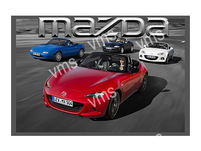 MAZ002 MAZDA MX5 EVOLUTION METAL SIGN  18"X12"