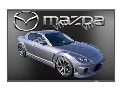 MAZ003 MAZDA RX8 METAL SIGN 18"X12"