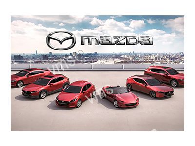 MAZ010 MAZDA RANGE METAL SIGN  18"X12"