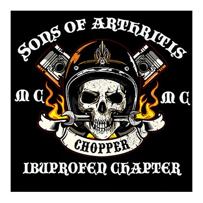 MBH0357 SONS OF IBUPROFEN FUNNY METAL SIGN 12"X12"