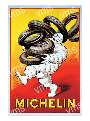 MICH003A MICHELIN TYRE METAL SIGN  12"X18"