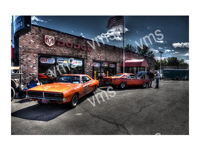 MSA0103 DODGE CHARGER DUKES OF HAZZARD METAL SIGN  18"X12"