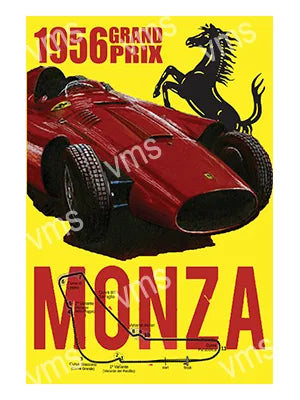 MSR017 - Monza RACE CIRCUIT 1956 METAL SIGN  - 12"x18"