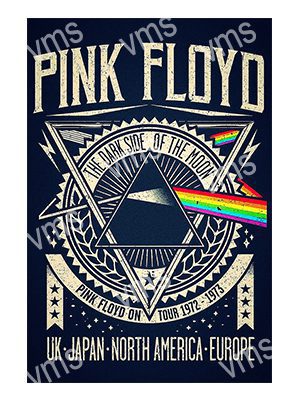 MUSIC0202 PINK FLOYD TOUR POSTER METAL SIGN  12"X18"